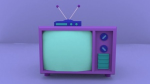 电视机3D模型效果图