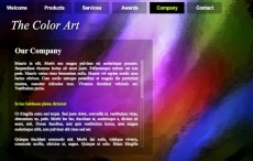 彩绘背景企业网站flash模板