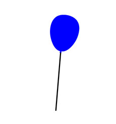 蓝色气球左右摆动flash动画