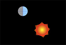 地球绕太阳公转flash动画