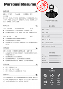 电商营销推广简历模板