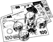 钱币标识矢量图下载