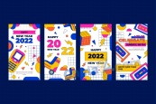 2022新年潮流卡片设计