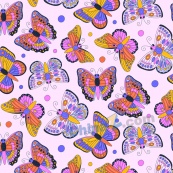 彩绘蝴蝶图案花纹矢量设计