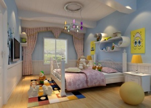 儿童房3D效果图