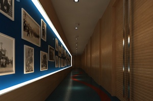 办公区走廊模型