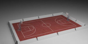 室内篮球场3d模型