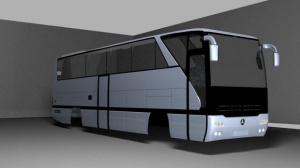 大客车3D模型效果图