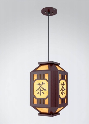 中式茶馆吊灯模型设计