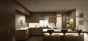 厨房整体橱柜3D家装模型