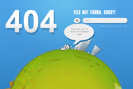 小狗绕地球奔跑404页面