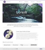 紫色简洁企业网站模板