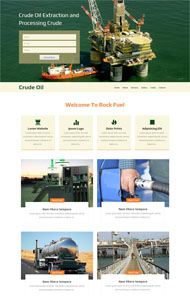 海上石油钻井企业网站模板