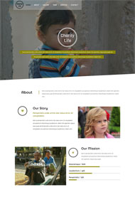 残障儿童公益项目网站模板