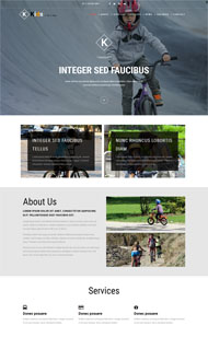 儿童自行车公司网站模板