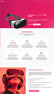 VR产品官网响应式网站模板