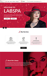 女性护肤品牌企业网站模板