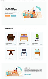 新家家具公司网站模板