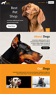 宠物狗专卖店网站模板