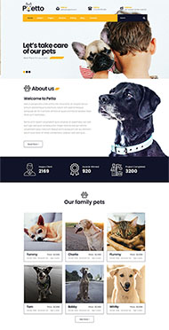 宠物狗养护公司网站模板