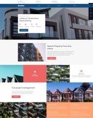 HTML5居民房地产机构网站模板