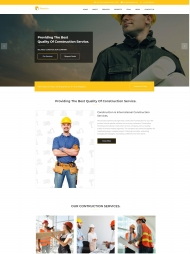 HTML5房地产建筑公司网站模板