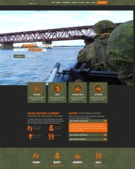 军事资讯分享网站模板