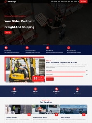 物流运输服务公司宣传网站模板