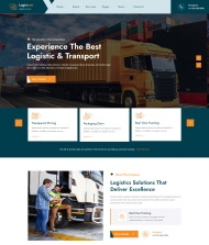 物流运输服务公司HTML5网站模板