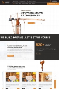 房屋工程建筑服务公司网站模板