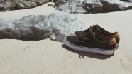 海岸沙滩鞋子图片