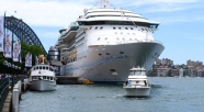 悉尼港大型轮船停靠图片