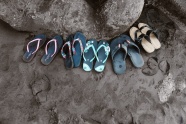 夏天海边沙滩拖鞋图片