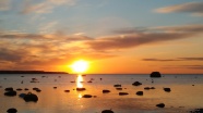 波罗的海日落景观图片