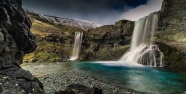 冰岛大瀑布景观图片