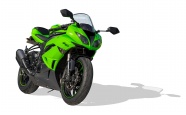炫酷绿色摩托车图片