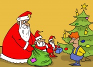 圣诞老人卡通画图片