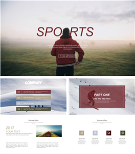 运动时尚品牌推广PPT模板