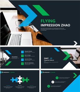 欧美商务风简约通用PPT模板