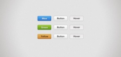多种颜色网页常用按钮PSD