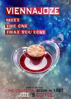 情人节咖啡馆宣传海报