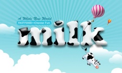 牛奶创意海报设计源文件