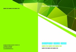 绿色画册封面模板设计