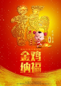 中国风鸡年广告模板设计
