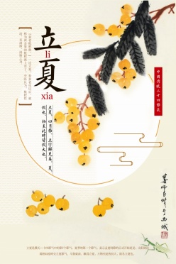 立夏PSD中国风节气海报