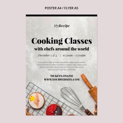 烹饪培训班宣传招生海报