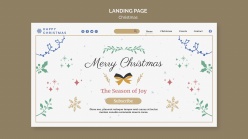 圣诞节PSD网页模板设计