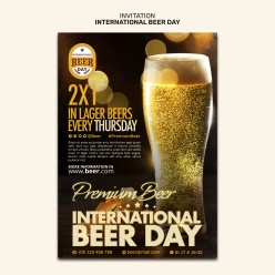 国际啤酒节PSD免费海报