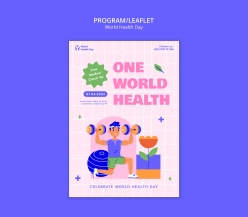 世界健康日活动传单设计
