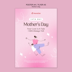 粉色风格母亲节海报PSD素材